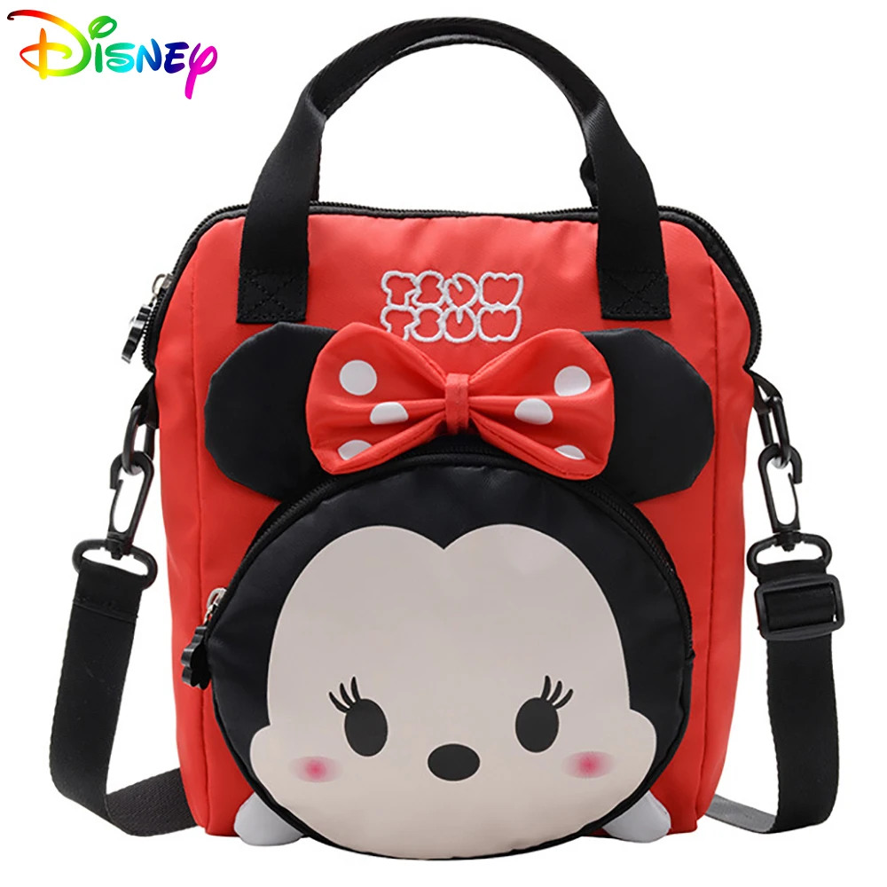 Детские сумки через плечо Disney Tsum для малышей мультяшный Микки Мауса милый дизайн