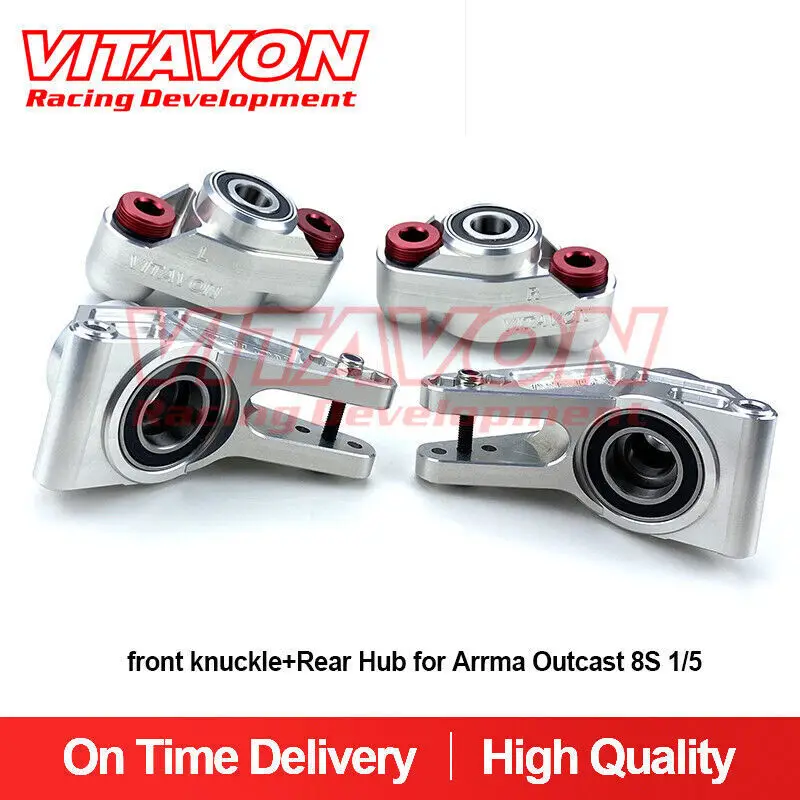 Vitavon Cnc Alu7075 Snodo Anteriore + Mozzo Posteriore Per Arrma Kraton 8S Outcast 8S 1/5