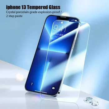 2 Stück Displays chutz folie für iPhone 15 14 13 12 11 Pro Max Mini-Schutz glas für iPhone x xr xs max 14 15 plus se 2020 2022 — изображение 2