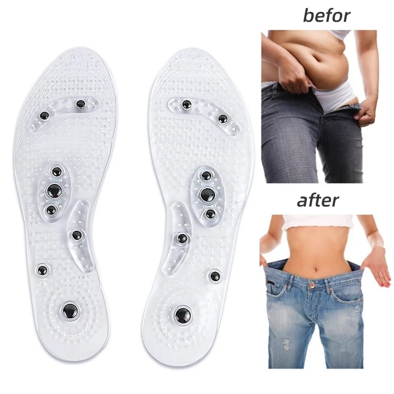 

Foot Massage Magnetic Massage Insole Feet Massage Physiotherapy Therapy Acupressure Magnetic Massage Insole Slimming Insoles