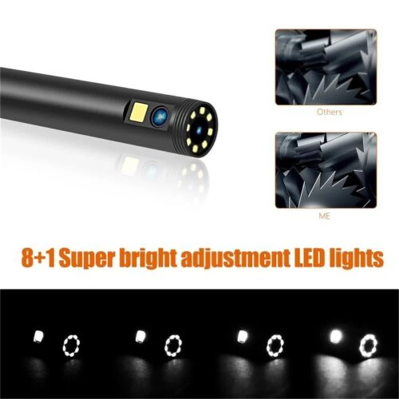 8mm 2/5/10 meters HD 1080P Dual Lens Camera WIFI Endoscope Inspection Camera Waterproof Borescope Car Accessories 4