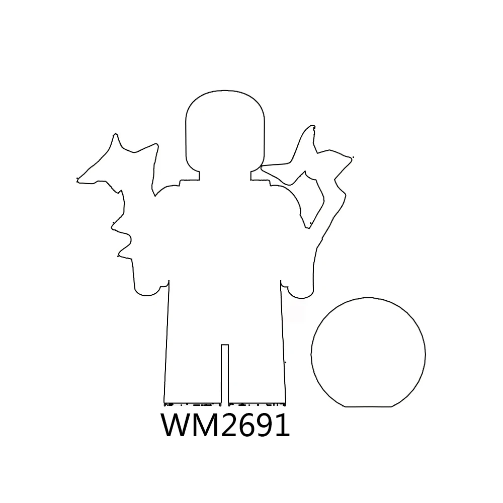 WM6180 애니메이션 피규어 빌딩 블록 장난감 WM2690 WM2691 WM2692 WM2693 WM2694 WM2695 WM2696 WM2697