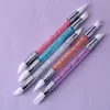 1 Pcs Dual-Ended Silicone Head Carving Dotting Pen Nail Art Brushes Rhinestone Crystal Handle Tool For DIY Gel Manicure Tools 1