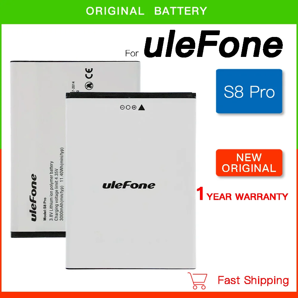 100% Sostituzione Originale 3000Mah Ulefone S8 Batteria S8Pro Batterie Per Telefoni Cellulari Per Batteria Ulefone S8/S8 Pro Mtk6737 Mtk6580
