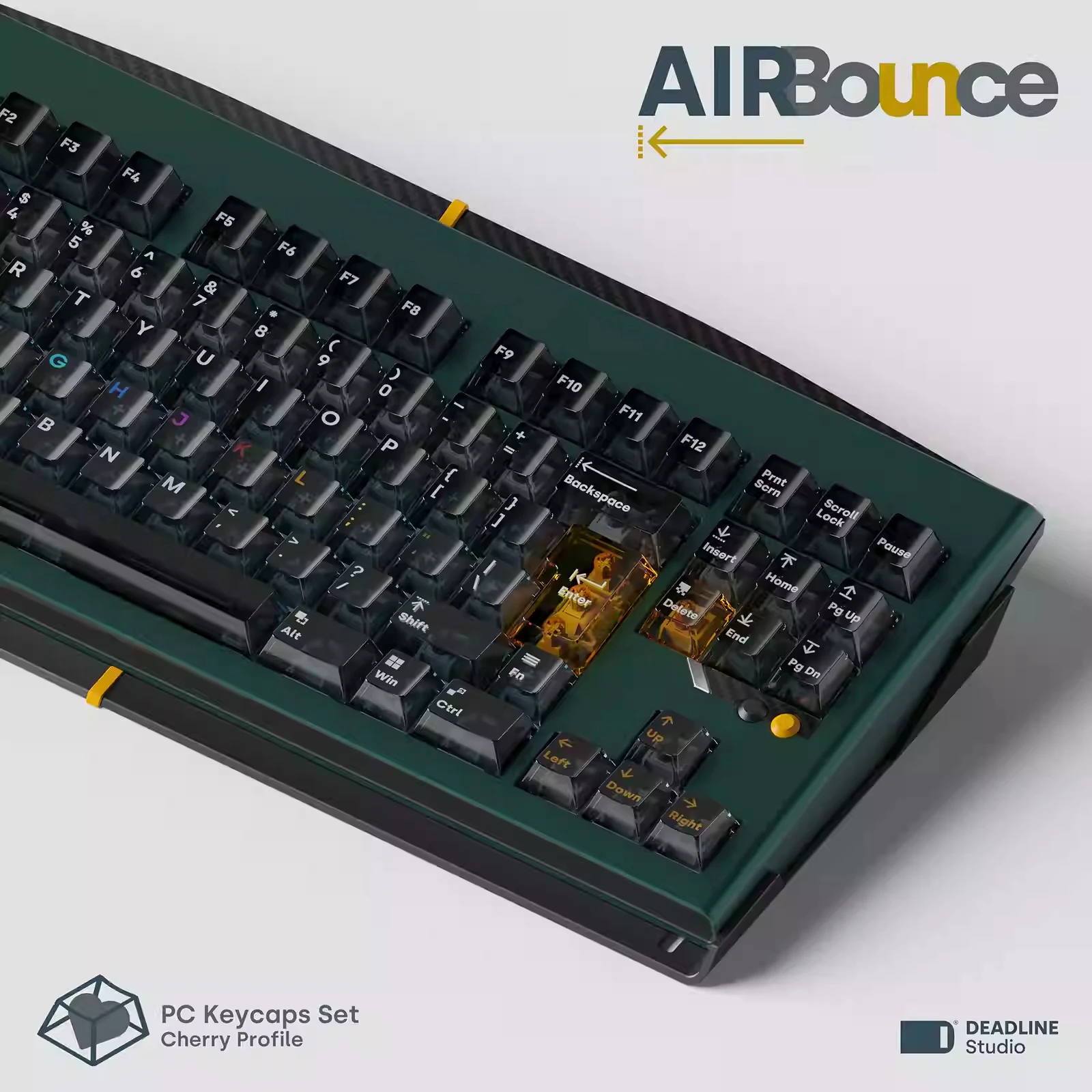 DEADLINE AirBounce Transparent Keycaps Original Height Keyboard