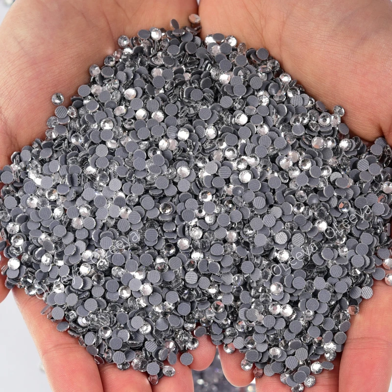 Description Picture 6 of itemHigh Quality Better DMC Clear Hotfix Rhinestones Super Bright Glass Strass Iron On Crystal Hot fix Rhinestone For Fabric Garment