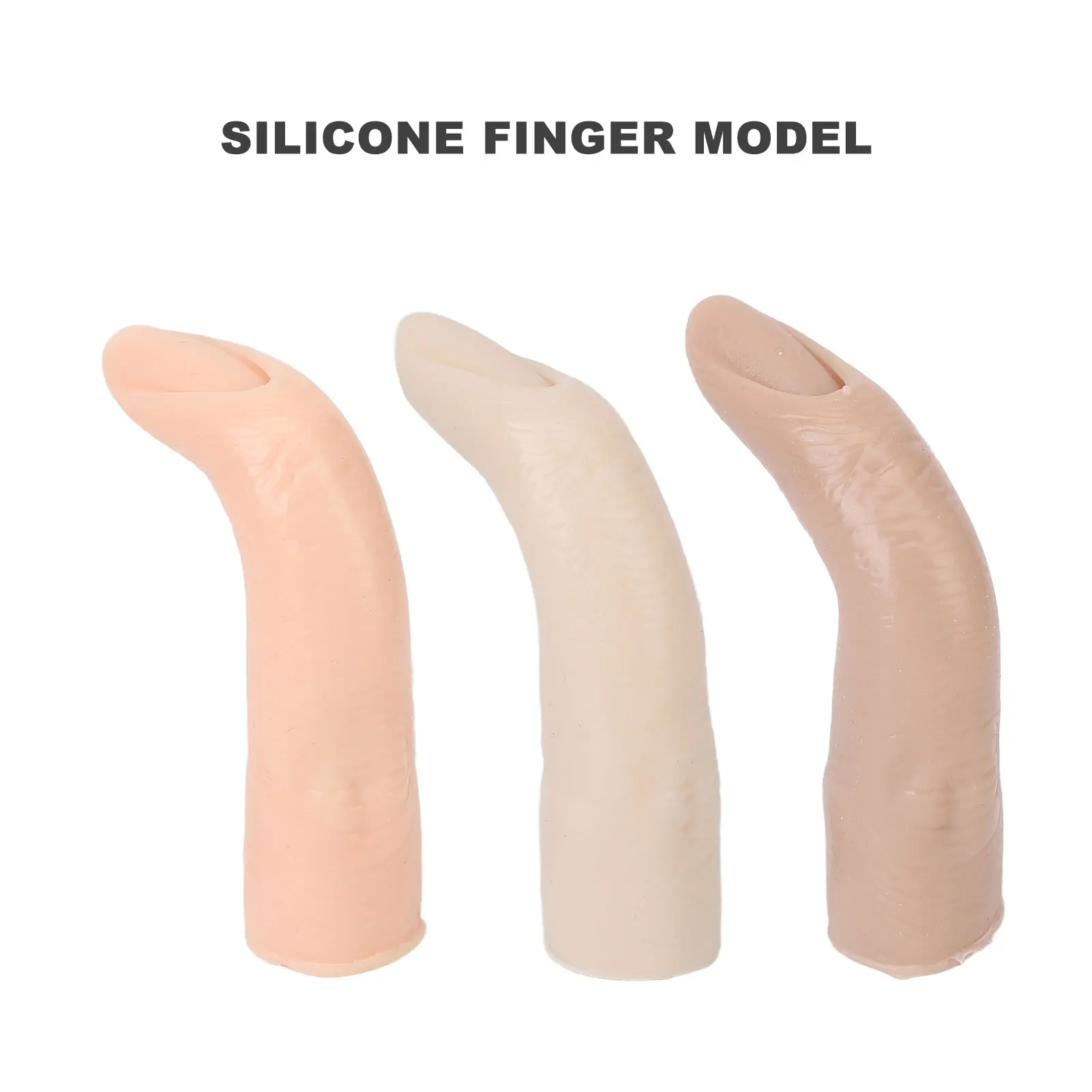 

Силиконовая модель для пальцев, 3 шт., Высокоэффективная имитация, гибкий встраиваемый дизайн, тренировочный палец для обучения Нейл-Арту, навыки, тренировочный палец