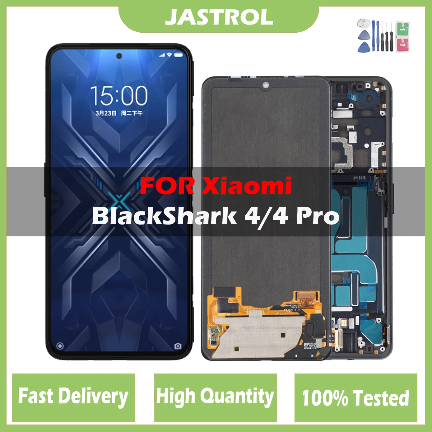 

Original AMOLED For Xiaomi Black Shark 4 4 Pro PRS-H0 KSR-A0 PAR-H0 Pantalla lcd Display Touch Panel Screen Digitizer Assembly