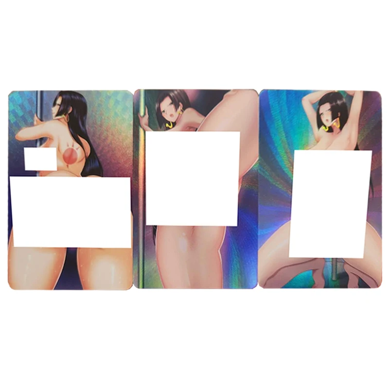 

Diy Self Made 3Pcs/set Goddess Story Boahancock Kawaii Collection Card Anime Heroine Anime Peripheral Cards Gift Toy