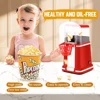 Mini Popcorn Machine Hot Air Popcorn Popper Maker Automatic Butter Snack Appliance for Home Kitchen Movie Christmas 220V 2