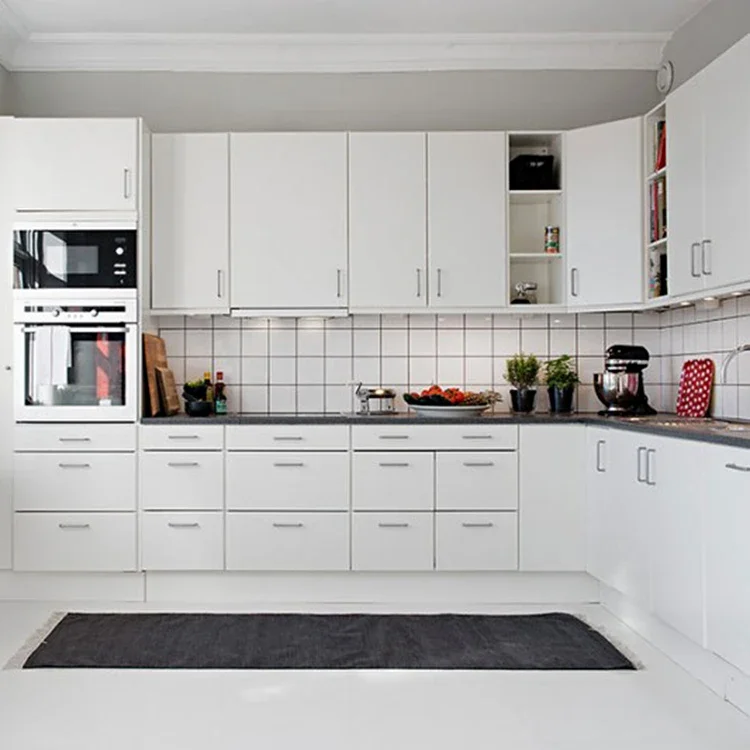 Modern Small Organizer Laminate Base Kitchen Island Cupboard White Kitchen Cabinet With Countertop