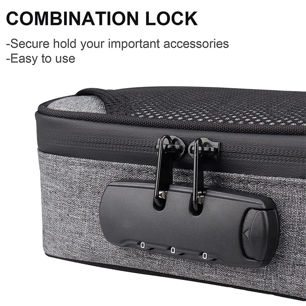 Odor Smell Proof Smoking Pipe Bag Combination Lock Container Case Outdoor Travel Gift