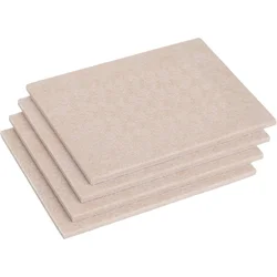 Premium Self - Adhesive Felt Furniture Pads - Set of 4, Customizable Anti - Scratch Floor Protectors - 1 Pc (4PCS Beige)