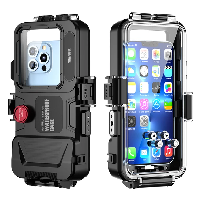 Case For iPhone 15 Pro Max 15 Plus 14 13 12 11 Pro IP68 Waterproof Clear  Full Protection Phone Cover Diving Water Proof Fundas - AliExpress