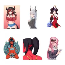 

Devil Elf Girl Funny Car Stickers Vinyl Scratch-proof Custom Printing Sticker DIY Waterproof Decal