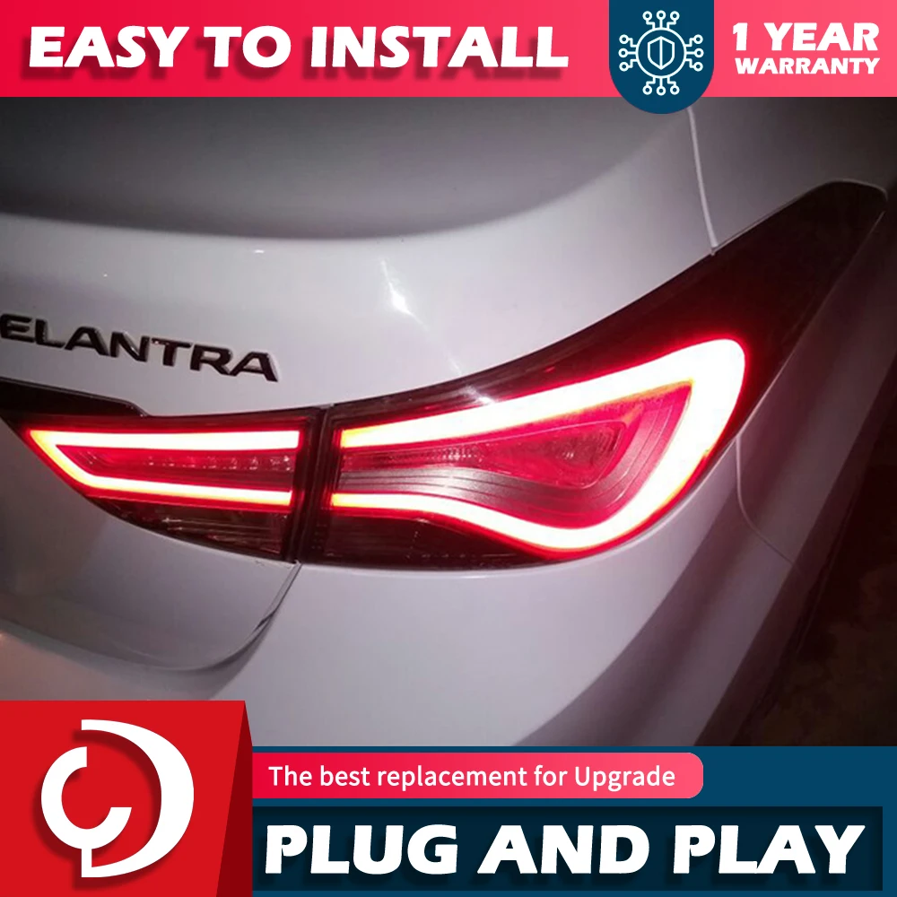 

Автомобисветильник ры для Hyundai Elantra светодиодный задсветильник фары 2013-2019, противотумансветильник фары, динамический сигнал DRL, задние автомобильные аксессуары