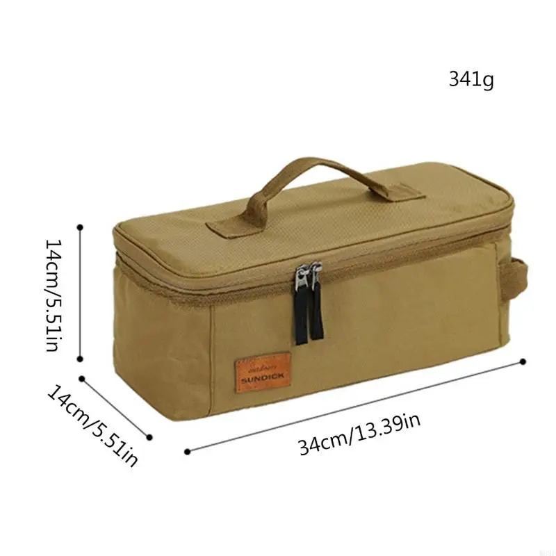 Outdoor Camping Cookware Stored Bag Camping Kitchen Barbecue Tableware Carry Wash Bags Luggages Storage Bag W89F
