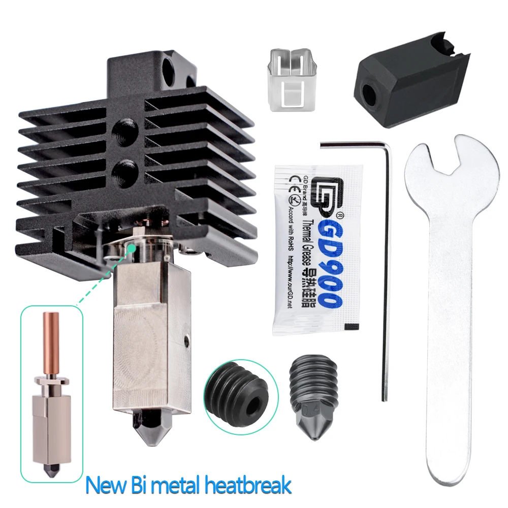 IdeaFormer Boquillas De Acero Endurecido 0.4mm (5 Uds) Para Bambulab P1P/P1S/X1/X1C: Imprime Filamentos De Alta Temperatura Sin Desgaste