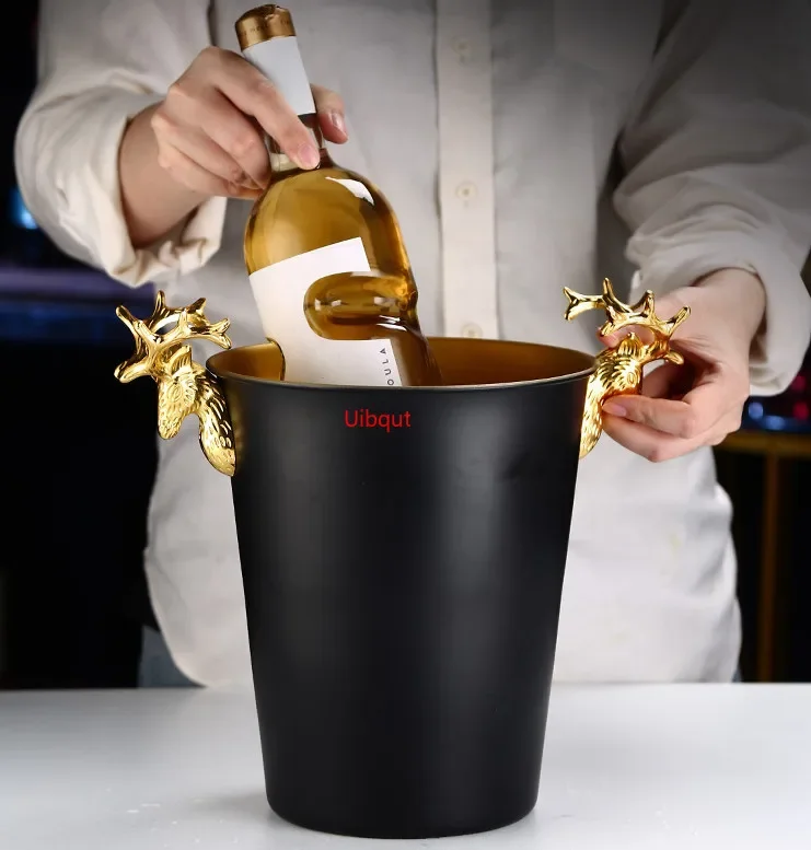 Ice Bucket Cooler for Wine Beer Cocktail Stainless Steel