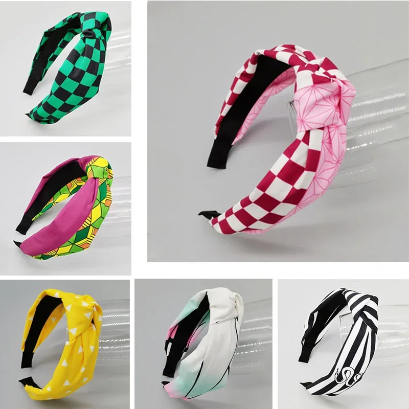 Bundle Hair Cross Knot Headband Kochou Shinobu Nezuko Tsuyuri Kanao Surrounding Korean Wave Hair Accessories