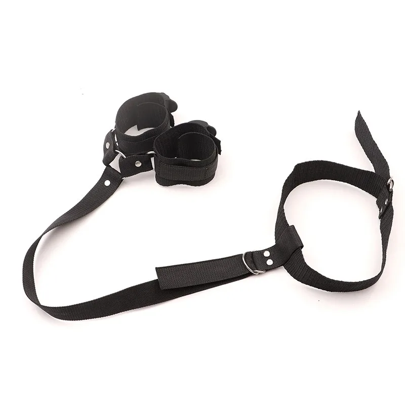 Set bondage regolabile in nylon nero per uomo e donna_voghion.com