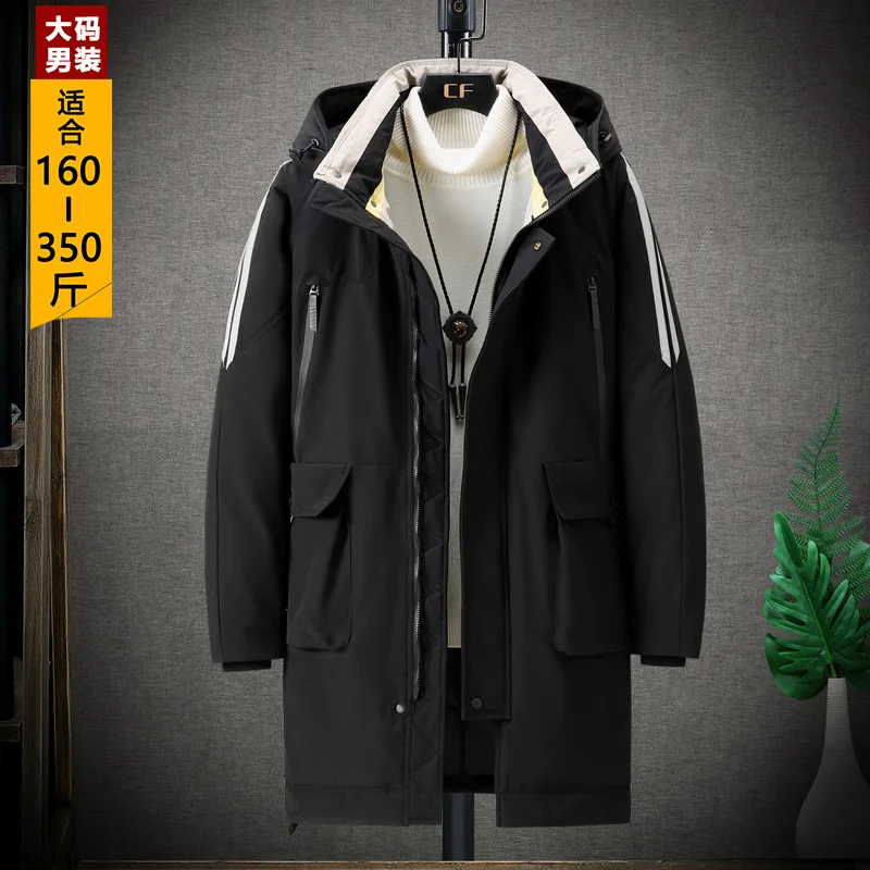 ZOZOWANG New Loose Winter Jacket Men Thicken Warm Cotton-Padded Jackets Men's Hooded Windbreaker Parkas 10XL Male's Clothes Coat