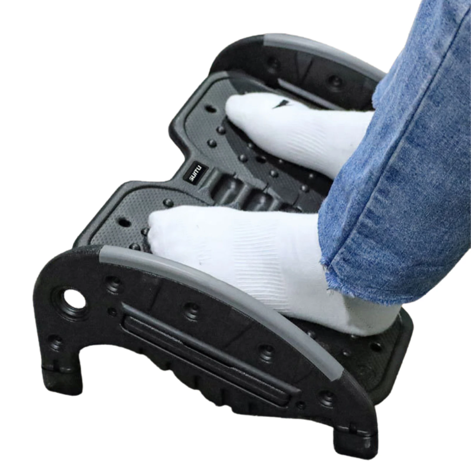 FootRestUnderDeskFootrestWithMassageBeadsUnderDeskBlackFoot