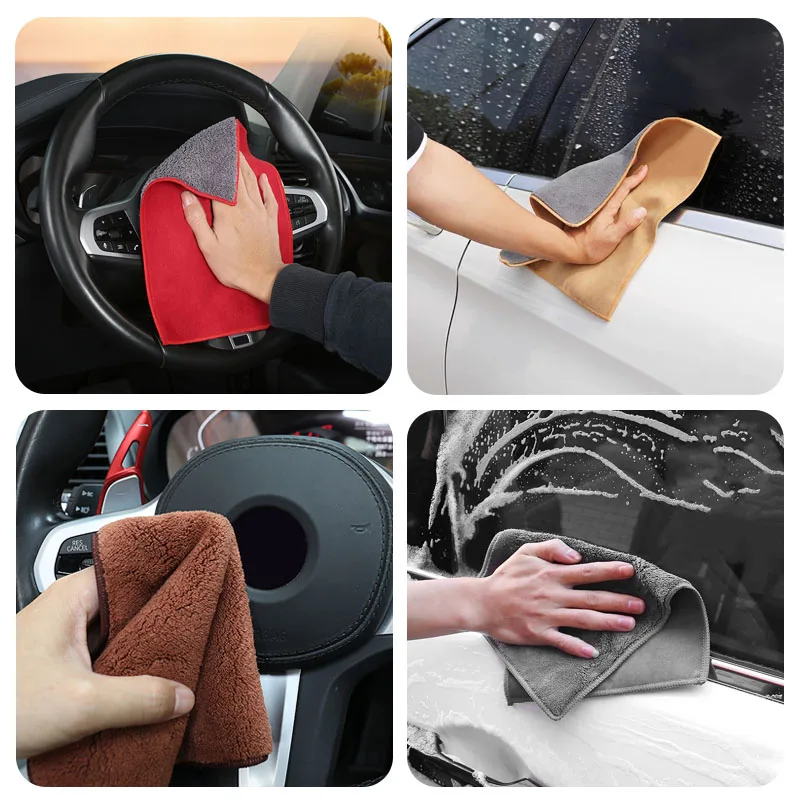 Car Interior Cleaning Soft Brush Wash Towel Wipe Dry Cloth For Skoda Octavia Fabia Kamiq Superb Rapid Kodiaq Enyaq Citigo Karoq car cleaning tools