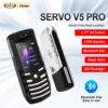 SERVO V5 PRO Metal Body Luxury Mobile Phone Dual SIM Cards Bluetooth Dial 2G Network Speed Dial Magic Voice Real Steel Cellphone 1