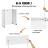 VEVOR Promotion Counter Table Portable Tradeshow Podium Table Display Exhibition Counter Stand Booth Fair  Pop Up Podium Table 4