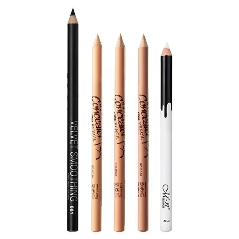 Concealer Pencil Eyeliner Eyebrow Pencil Eyeliner Gel Cover Spot Repair Five Pack liquid eyeliner eyeliner pencil makeup pen liquid eyebrow pencil