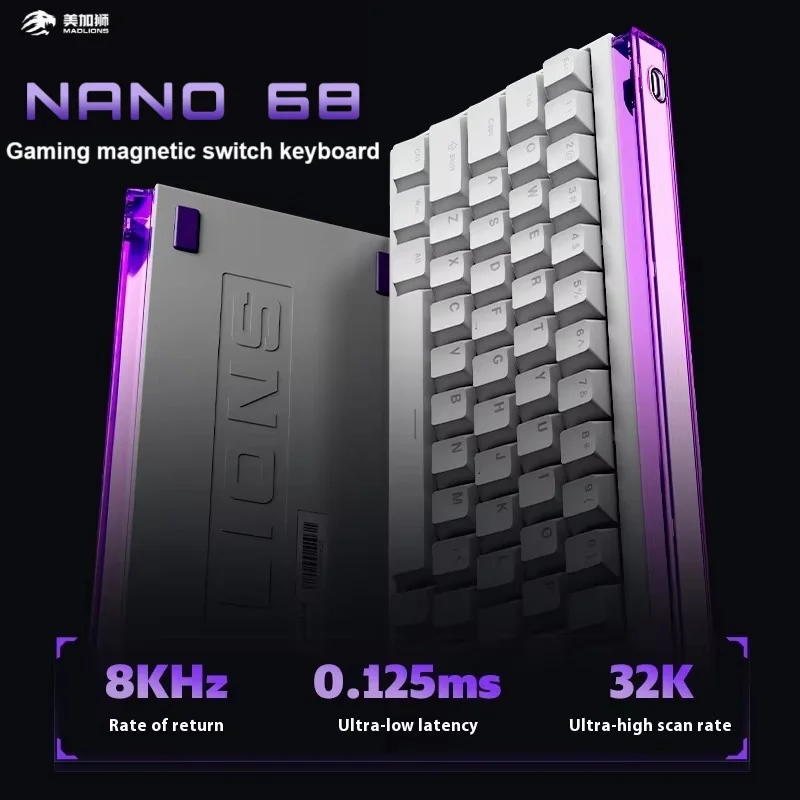 【masa】 FGG Madlions NANO 68/68 PRO Magnetic Axis Keyboard TTC Axis Type-C