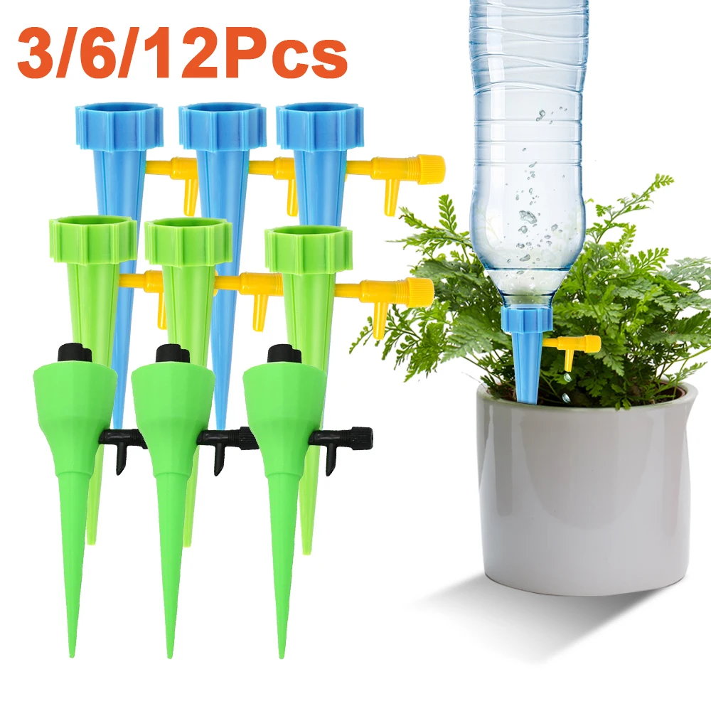 

Plant Self Watering Adjustable Automatic Drip Irrigation Watering System for Flower Plants Greenhouse Garden Gadgets Creative