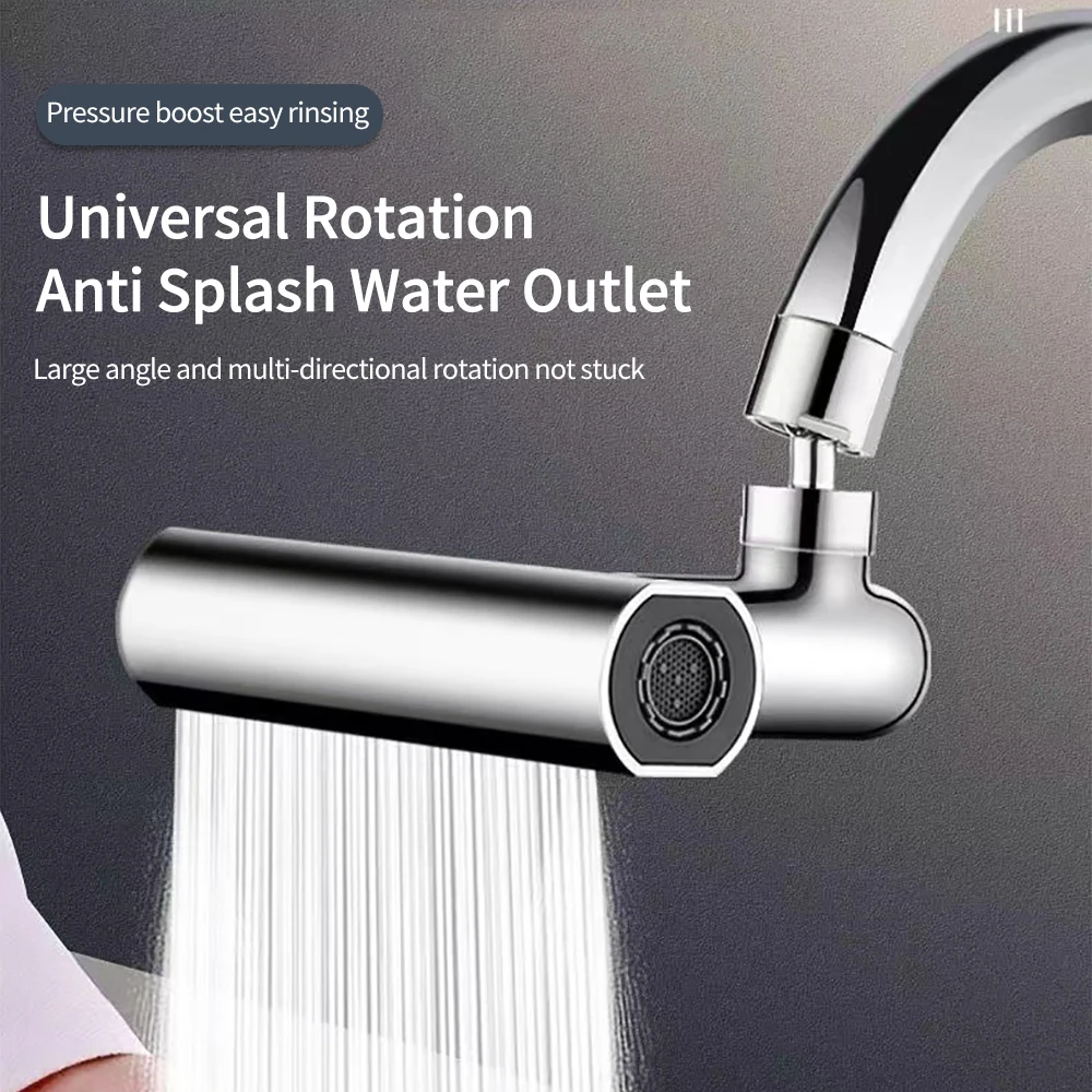4 Mode Real Waterfall Kitchen Faucet Extension Adapter for Bathroom Basin Aucets Bubbler Nozzle Waterfall Sprayer Tap Fit Shower 6