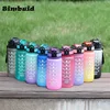 1pc 600ml Motivational Water Bottle Sports Water Cups Portable Drinking Cups Summer Drinkware For Outdoor Camping Hiking Fitness 4