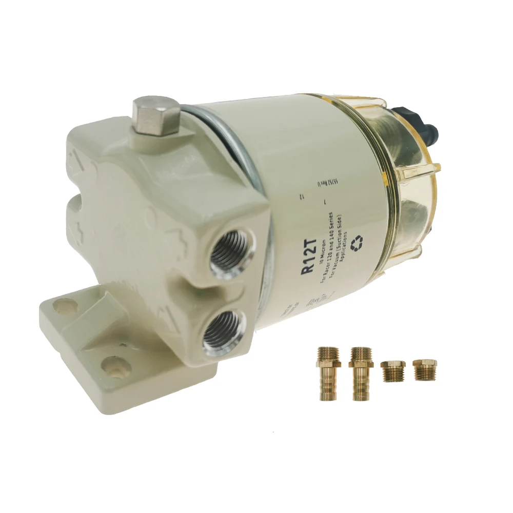 R12T Fuel/ Water Separator Complete Assembly Filter Diesel Engine For Racor 140R 120AT Automotive Parts Filter 1 Pcs,diesel engine filter