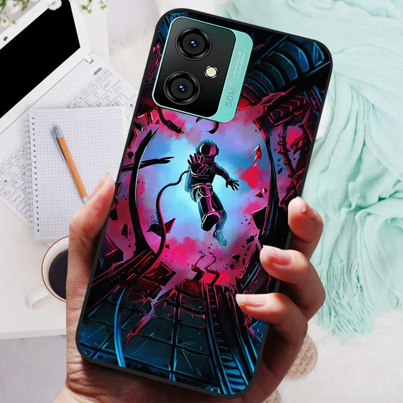 Silicone Soft Lions Cat Black Bumper Protective Case Cover