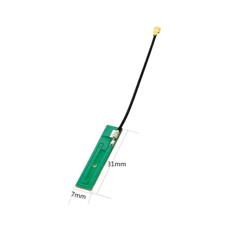 10개 2.4G 내장형 PCB 안테나(RF1.13 케이블 포함) IPEX-1/4 WiFi 패치 PCB 안테나(ZigBee 모듈, WiFi 블루투스용)