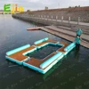 240Cm Floating Lounge Round Sofa Couch Inflatable Dock Platform For Super Yacht Water Fun  Adults 3