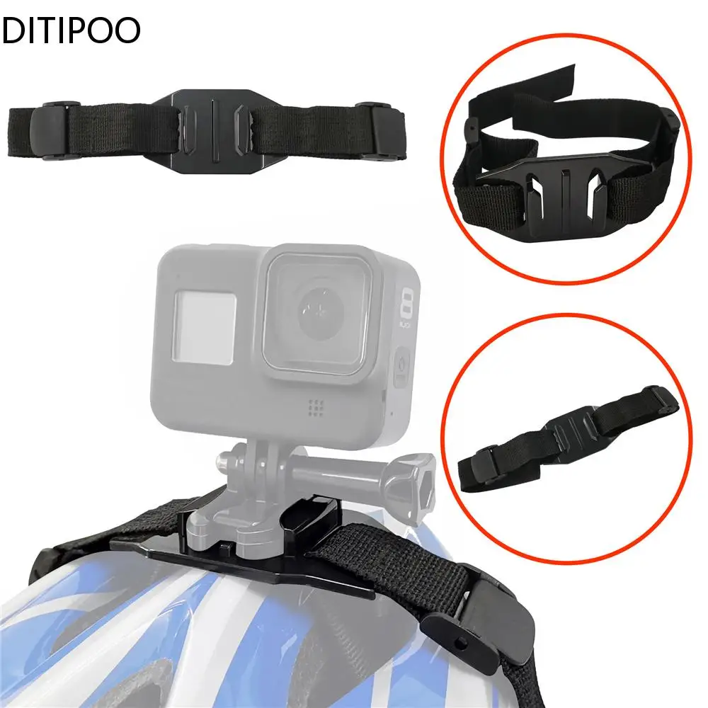 

Adjustable Bike Helmet Strap Head Belt Mount Holder Adapter for GoPro Hero 8/7/6/5/4 Session SJCAM Yi EKEN H9 Accessories