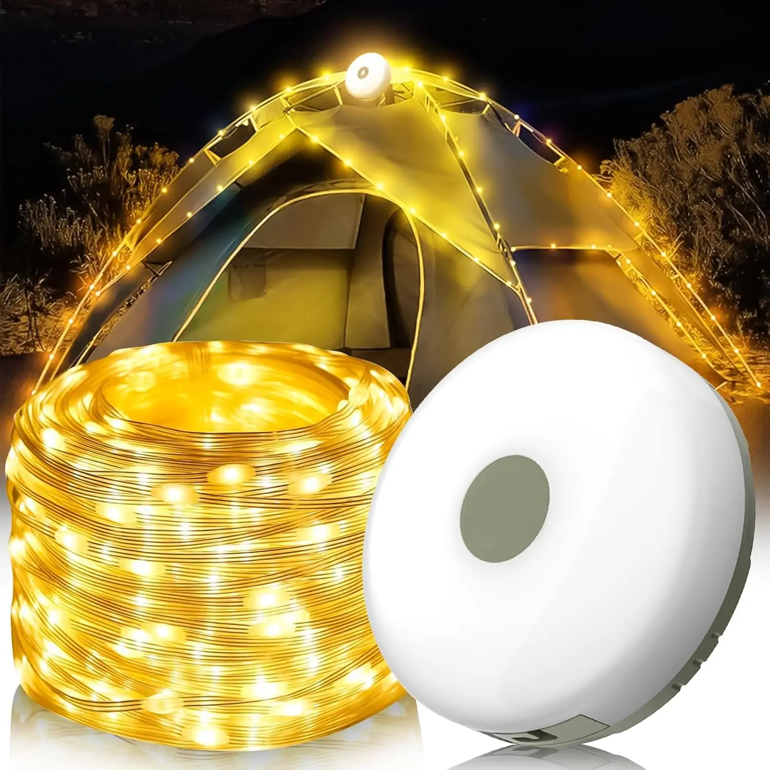 Outdoor Camping Light USB Rechargeable Waterproof Light Chain Portable and Scalable Suspended Sky Tent Atmosphere String decorative lights,photo clip string lights,led string lights,led fairy lights,string lights