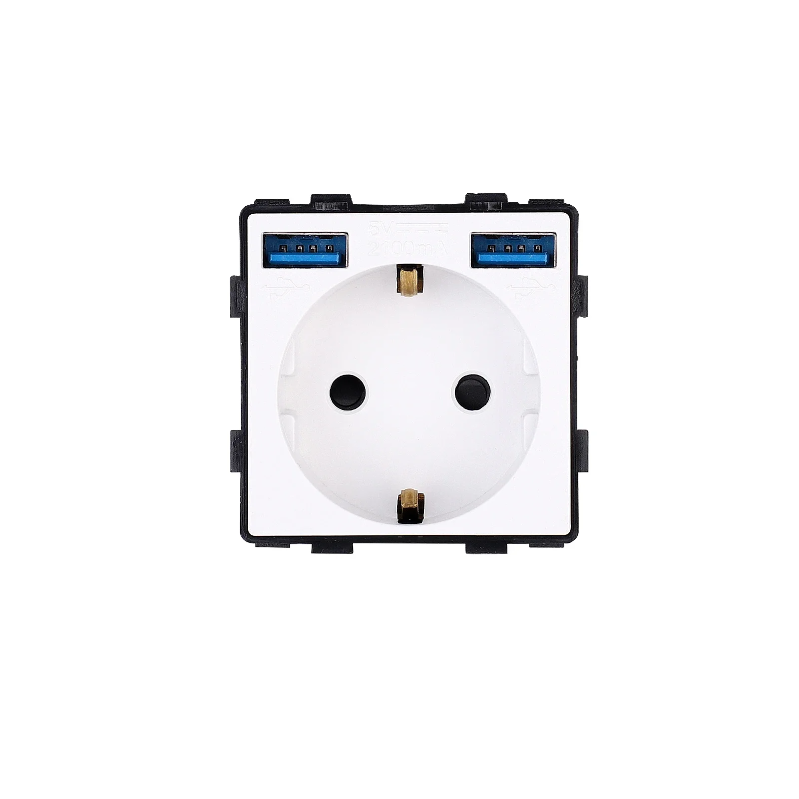 Wall Touch Switch Socket Bingoelec EU Standard Tuya WiFi Thermostat Part Glass Panel Parts Wall Socket USB TypeC Port Function Keys White DIY Module Part