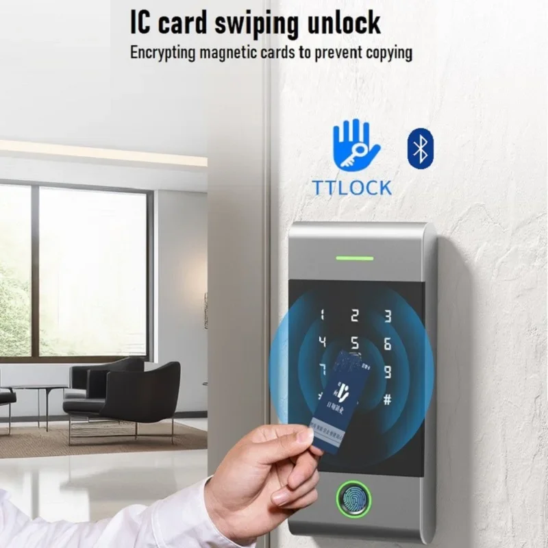 

TTlock Smart Access Control Machine Fingerprint Attendance Machine Fingerprint Password IC Card APP Remote Control Unlocking