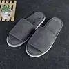 2/1 Pairs Coral Fleece Warm Slippers Hotel Travel Spa Half Pack Fluffy Slippers Winter Home Slipper For Men Women Guest Slippers 2