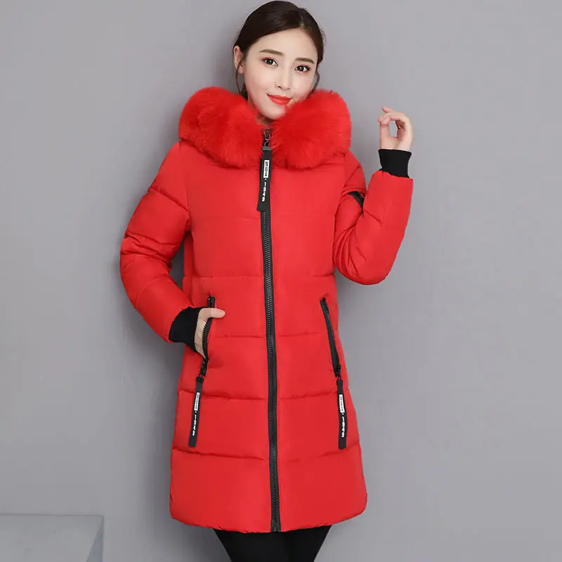 Quilted Parkas Woman Long Padded Jackets Cotton Zip-up Hoodie Coats for Women Youthful High Quality Elegant Loose Casual Great - 5