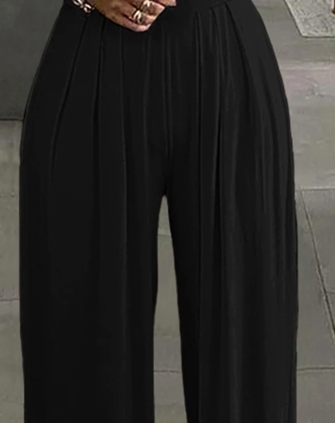New Style Women 2024 Early Spring Summer Jumpsuit Elegant Short Sleeve Rose Detail Off Shoulder Wide Leg Commuting Jumpsuit