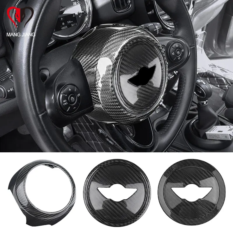 Adesivi Per Copertura Airbag Per Volante In Vera Fibra Di Carbonio Per Mini Cooper F54 F55 F56 F60 R55 R56 R60 R61 Accessori Interni