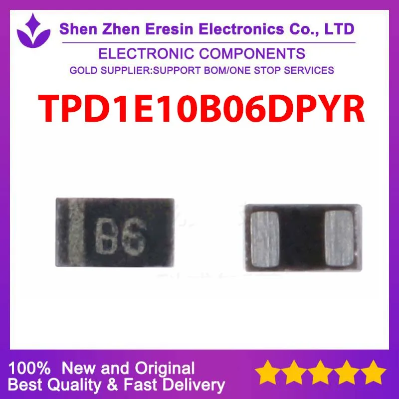 

Free shipping 5PCS/LOT TPD1E10B06DPYR QFN2 New and original