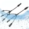 Solar Panel Y Branch 30A 1000V Electrical Solar Connector 30A 1000V Waterproof Solar 1 To 3 Solar Cable Wire Plug Tool Kit 1