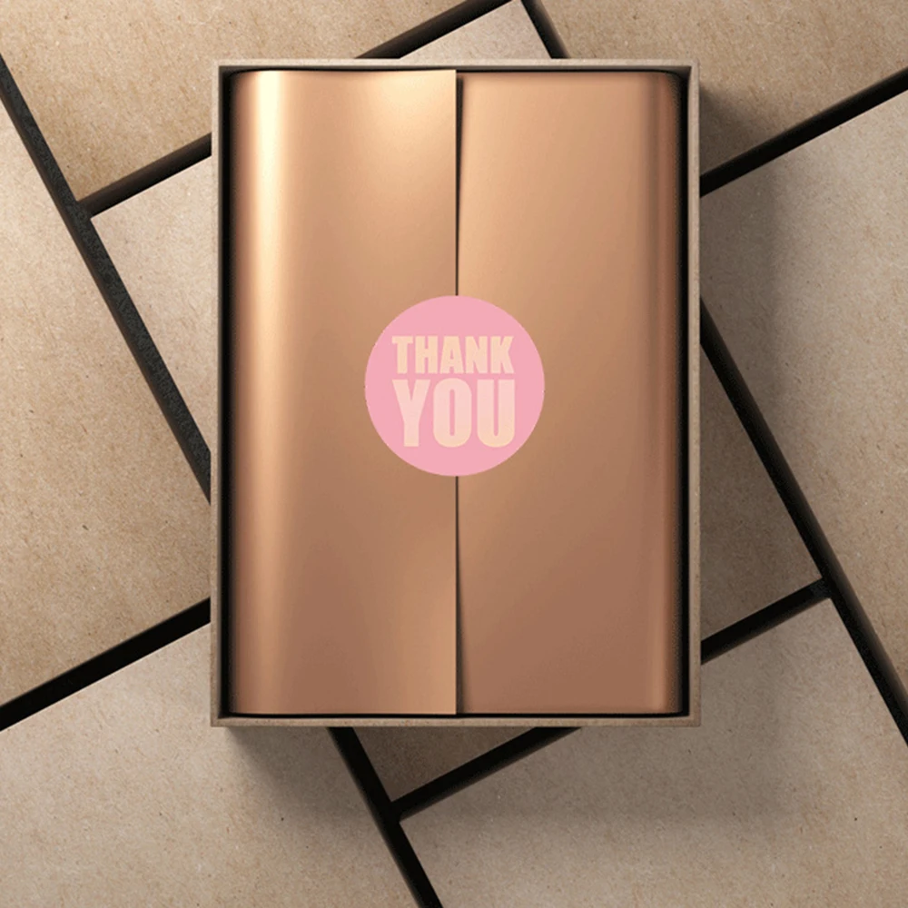 50-500 stücke rosa danke Aufkleber 1 Zoll Siegel Etiketten Geschenk verpackung Aufkleber Hochzeit Geburtstags feier bieten Briefpapier Aufkleber – Detail 5